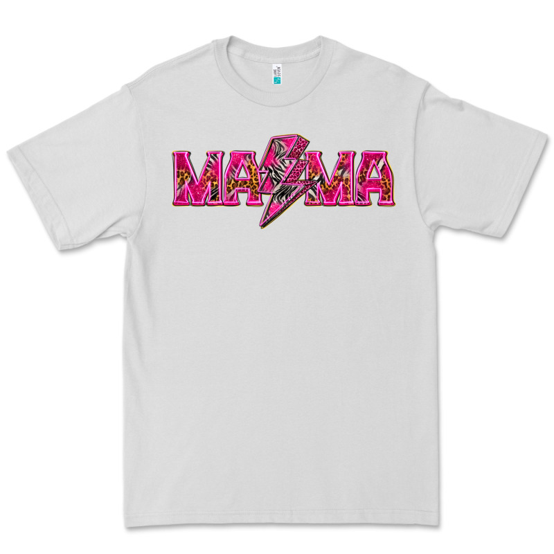 Mama Neon Lightning Bolt Mother's Day Premium Tee by HowdyJamesFarm | Teevron