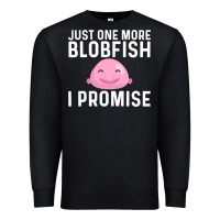 Black cool blobfish fishermen fish sea Premium Sweatshirt - linhVisuals