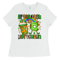 St. Patrick's Breakfast Of Leprechaun Ladies Tee | Teevron