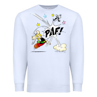 White asterix and obelix Premium Sweatshirt - linhVisuals
