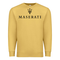 Antique Gold simple white trident symbol essential Premium Sweatshirt - linhVisuals