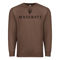 Chestnut simple white trident symbol essential Premium Sweatshirt - linhVisuals