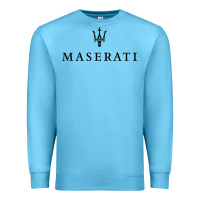Ocean Blue simple white trident symbol essential Premium Sweatshirt - linhVisuals