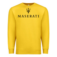 Lemon simple white trident symbol essential Premium Sweatshirt - linhVisuals
