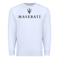 White simple white trident symbol essential Premium Sweatshirt - linhVisuals