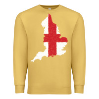 Antique Gold england Flag Map Drawing Line Art Premium Sweatshirt - linhVisuals