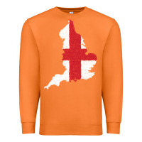 Carrot england Flag Map Drawing Line Art Premium Sweatshirt - linhVisuals