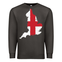 Smoke england Flag Map Drawing Line Art Premium Sweatshirt - linhVisuals