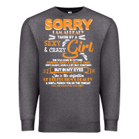 Charcoal Heather birthday t  shirt sorry i'm already taken by sexy crazy girl october b Premium Sweatshirt - linhVisuals