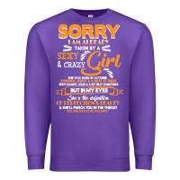 Purple birthday t  shirt sorry i'm already taken by sexy crazy girl october b Premium Sweatshirt - linhVisuals