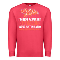 Cardinal bacon apparel t  shirt i'm not addicted to bacon we were just in a com Premium Sweatshirt - linhVisuals