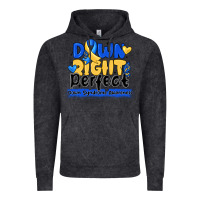 Vintage Black down right perfect down syndrome awareness Vintage Hoodie - CowhideDigitalArt