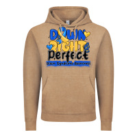 Vintage Coffee down right perfect down syndrome awareness Vintage Hoodie - CowhideDigitalArt