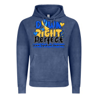 Vintage Denim down right perfect down syndrome awareness Vintage Hoodie - CowhideDigitalArt