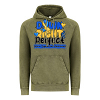 Vintage Olive down right perfect down syndrome awareness Vintage Hoodie - CowhideDigitalArt