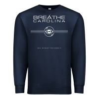 Navy Breathe Carolina Candyland Premium Sweatshirt - linhVisuals