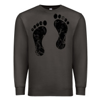 Smoke 70's footprints   footprint Premium Sweatshirt - linhVisuals