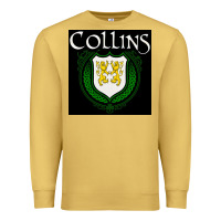 Antique Gold collins family irish coat of arms Premium Sweatshirt - linhVisuals