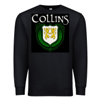 Black collins family irish coat of arms Premium Sweatshirt - linhVisuals