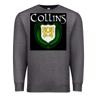 Charcoal Heather collins family irish coat of arms Premium Sweatshirt - linhVisuals