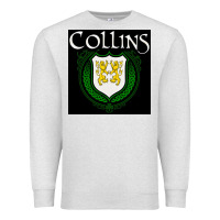 Oatmeal Heather collins family irish coat of arms Premium Sweatshirt - linhVisuals