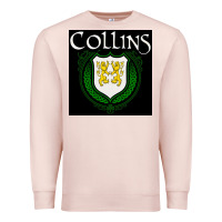 Pale Pink collins family irish coat of arms Premium Sweatshirt - linhVisuals