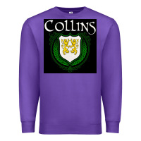 Purple collins family irish coat of arms Premium Sweatshirt - linhVisuals
