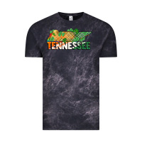 Cloud Black tennessee map st patrick's day Vintage Tee - FaDigitalArtStudio