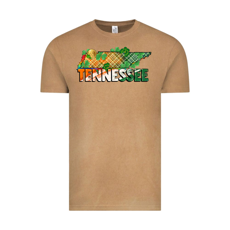 Tennessee Map St Patrick's Day Vintage Tee by FaDigitalArtStudio | Teevron
