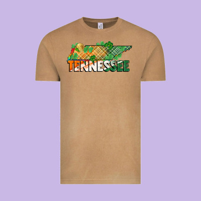 Tennessee Map St Patrick's Day Vintage Tee Designed By Fadigitalartstudio