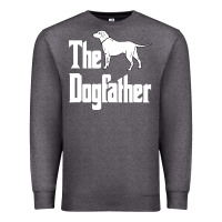 Charcoal Heather the dogfather Premium Sweatshirt - linhVisuals