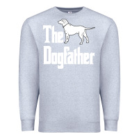 Heather Grey the dogfather Premium Sweatshirt - linhVisuals