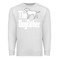 Oatmeal Heather the dogfather Premium Sweatshirt - linhVisuals