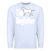 White the dogfather Premium Sweatshirt - linhVisuals