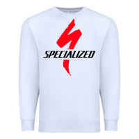 White Specialized Bikes Bicycle Premium Sweatshirt - linhVisuals