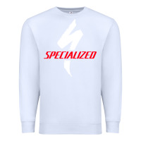 White Specialized Bikes Bicycle Premium Sweatshirt - linhVisuals