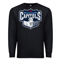 Black madison capitols Premium Sweatshirt - linhVisuals