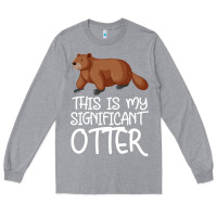Heather Grey this is my significant otter Long Sleeve Tee - Bettercallsaul
