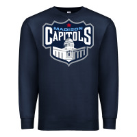 Navy madison capitols Premium Sweatshirt - linhVisuals