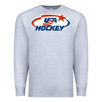 Heather Grey usa hockey Premium Sweatshirt - linhVisuals