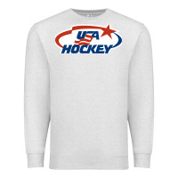 Oatmeal Heather usa hockey Premium Sweatshirt - linhVisuals