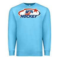 Ocean Blue usa hockey Premium Sweatshirt - linhVisuals