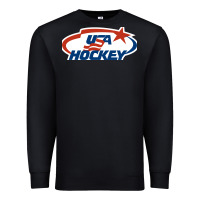 Black usa hockey Premium Sweatshirt - linhVisuals