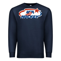Navy usa hockey Premium Sweatshirt - linhVisuals