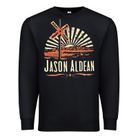 Black Jason Aldean Premium Sweatshirt - linhVisuals