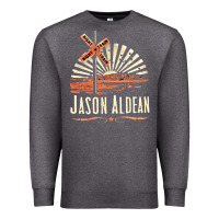 Charcoal Heather Jason Aldean Premium Sweatshirt - linhVisuals