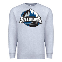 Heather Grey idaho steelheads mountain Premium Sweatshirt - linhVisuals