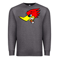 Charcoal Heather woody woodpecker tshirt Premium Sweatshirt - linhVisuals