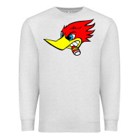 Oatmeal Heather woody woodpecker tshirt Premium Sweatshirt - linhVisuals