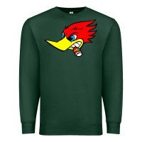 Sports Green woody woodpecker tshirt Premium Sweatshirt - linhVisuals
